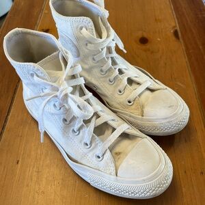 Converse White Canvas Sneakers